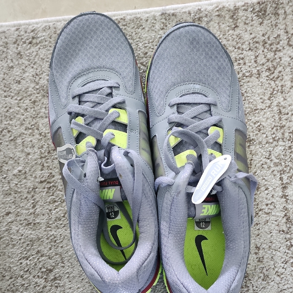 Nike Gray and Lime Green Sneakers